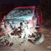 Grave acidente envolvendo um carro e um caminhão deixa uma pessoa morta