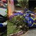 Viatura da PM colide contra poste após policial desmaiar enquanto dirigia