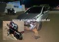 JARU – Motociclista é socorrido após ser colidido por carro
