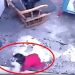 SUSTO! Vídeo flagra momento em que gato salva bebê de cair de escada