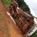 Caminhão leiteiro tomba na Linha 621, em Jaru