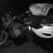 Colisão traseira entre carro e motocicleta mata mulher e deixa piloto ferido