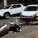 JARU – Motociclista fica ferido após colidir de frente com carro na avenida Florianópolis