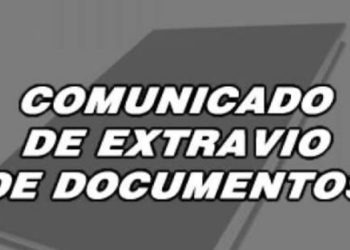 COMUNICADO DE EXTRAVIO DE DOCUMENTOS – João Thomas da Macena