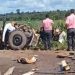 Colisão frontal entre carretas na BR-364 deixa motorista gravemente ferido; veja vídeos