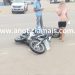 JARU – Motociclista cai após colidir em ciclista na BR-364