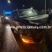 JARU – Veículo colide com mureta em retorno da BR-364, em frente ao Café Rio Brilhante