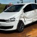 JARU – Acidente entre caminhão e carro é registrado na entrada do Residencial Savana Park