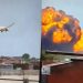 Avião com mais de 240 pessoas a bordo cai sobre residencial e explode perto de aeroporto na Índia