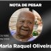 Nota de Pesar pelo falecimento da jaruense Maria Raquel Oliveira