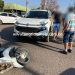 JARU – Acidente entre motoneta Biz e Fiat Toro deixa mulher ferida