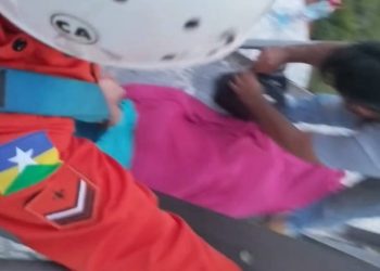 Garota que estava desaparecida é encontrada desmaiada em cima de torre em cidade de Rondônia