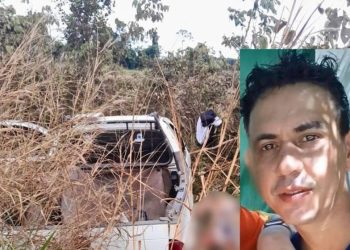 Mecânico de 34 anos morre na hora ao capotar picape em estrada vicinal