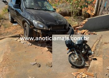 JARU – Acidente de trânsito é registrado no cruzamento das ruas Padre Chiquinho com Oswaldo Cruz, no Setor 04