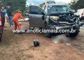 JARU – Colisão frontal entre motocicleta e caminhonete na BR-364 deixa dois mortos