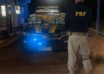 PRF em Rondônia apreende mais de 60 kg de entorpecentes e prende passageiros de táxi