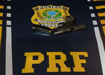 PRF em Rondônia apreende pistola calibre 9mm na BR-364