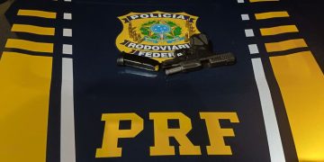 PRF em Rondônia apreende pistola calibre 9mm na BR-364