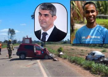 Duas pessoas morrem em acidente frontal entre carro e picape na BR-429, em Rondônia; motorista sobrevivente é transferido ao hospital em estado grave